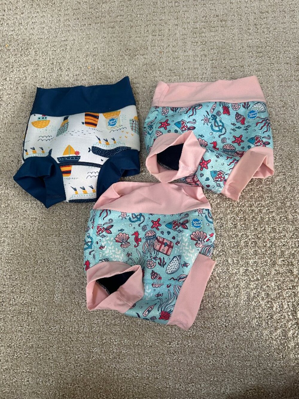 Bundle of 3 Splash About Swim Diapers Reusable Swim 2-3 Years